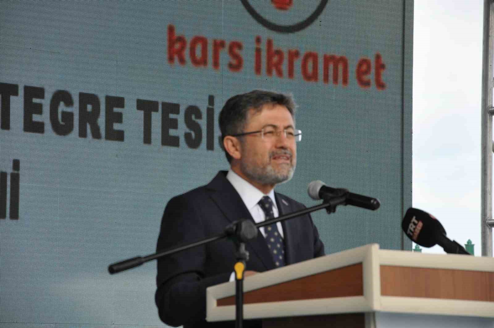 Bakan Yumaklı Kars’ta 100 milyonluk tesisin açılışını yaptı