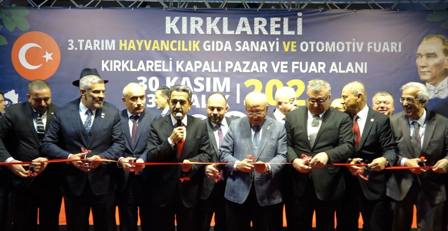 Kırklareli’nde "3. Tarım, Hayvancılık, Gıda, Sanayi ve Otomotiv Fuarı" açıldı