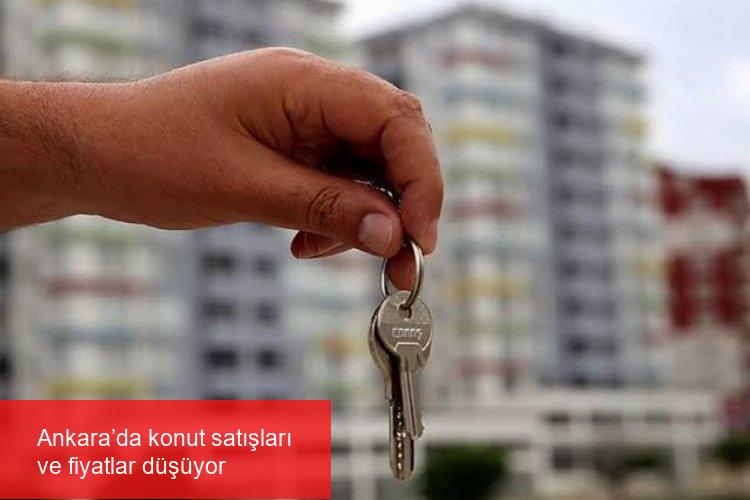 Ankara’da konut satışları ve fiyatlar düşüyor