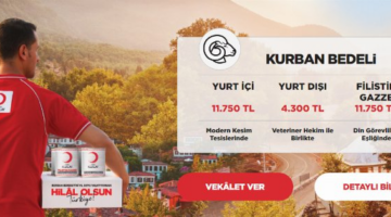 Türk Kızılayı'nın kurban vekalet fiyatları belli oldu